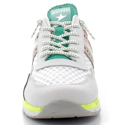 CETTI-sneakers multicolores sur semelles sport jogging avec fermetures à lacets élastiques pour homme-C1308