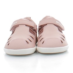 GARVALIN-sandales premier-pas sur semelles plates souples avec fermetures à velcros pour bébé fille-242323C