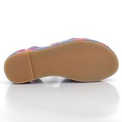 FIORINA-sandales/nu-pieds sur semelles bloc avec brides chevilles à boucles pour femme-S 148B 699 BP