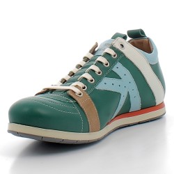 KAMO GUTSU-chaussures vertes à lacets sur semelles plates sport pour homme-TIFO 042