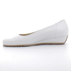 BAGNOLI-escarpins classiques blancs sur petits talons compensés confortables pour femme-BA6060 778