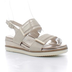 TAMARIS-sandales confortables sur talons compensés avec brides réglables par velcros et boucles pour femme-28217