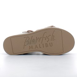 BLOWFISH-sandales beiges à talons bloc compensés avec fermetures à boucles pour femme-BF10644 LINDER B